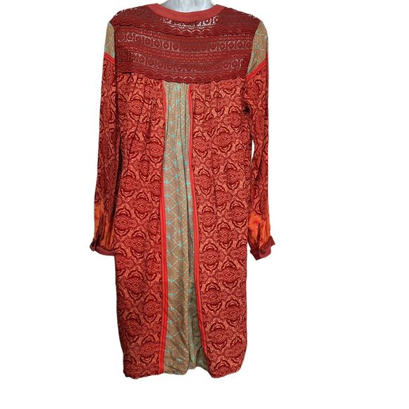Gypsy05 crochet bohemian long sleeve Dress Size S - Picture 2 of 10